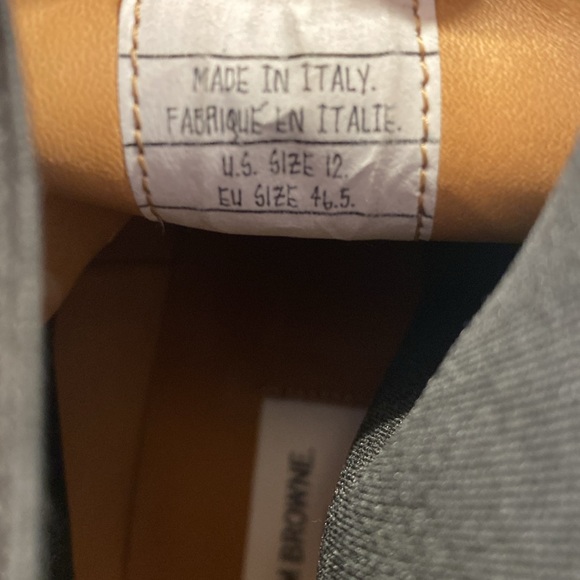 Thom Browne Stunning Leather Black Dress Boots Size 12. New In Box - Picture 8 of 11